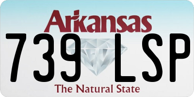 AR license plate 739LSP