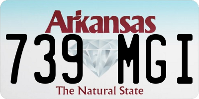 AR license plate 739MGI