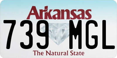 AR license plate 739MGL