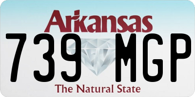 AR license plate 739MGP