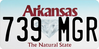 AR license plate 739MGR