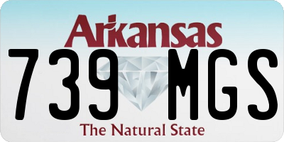 AR license plate 739MGS