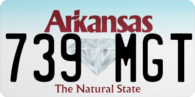 AR license plate 739MGT