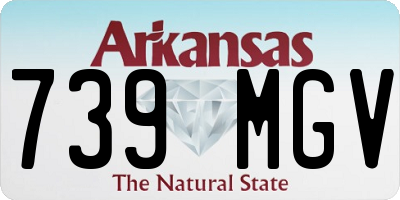 AR license plate 739MGV
