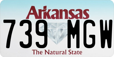 AR license plate 739MGW