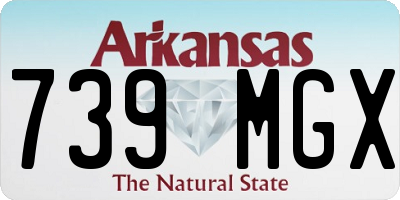 AR license plate 739MGX