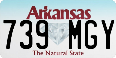 AR license plate 739MGY
