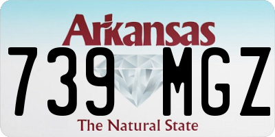 AR license plate 739MGZ