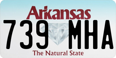 AR license plate 739MHA