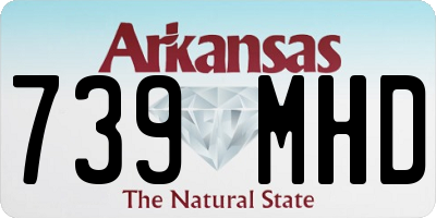 AR license plate 739MHD