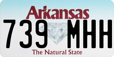AR license plate 739MHH