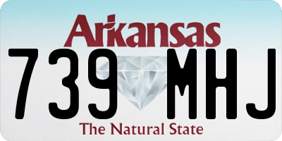 AR license plate 739MHJ