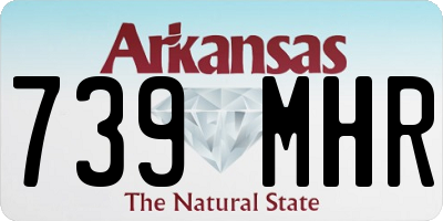 AR license plate 739MHR