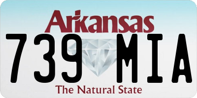 AR license plate 739MIA