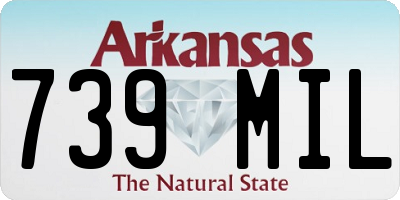 AR license plate 739MIL