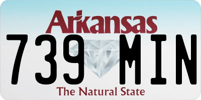 AR license plate 739MIN