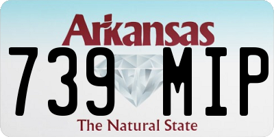 AR license plate 739MIP