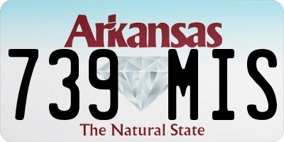 AR license plate 739MIS
