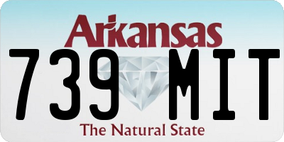 AR license plate 739MIT
