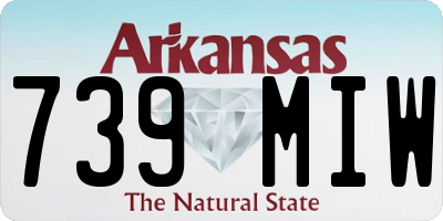 AR license plate 739MIW
