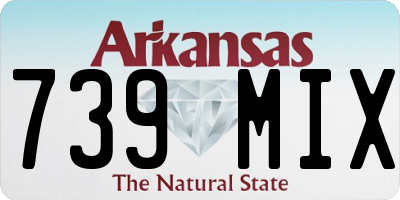 AR license plate 739MIX