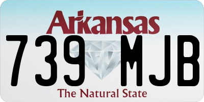 AR license plate 739MJB