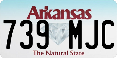 AR license plate 739MJC