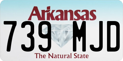 AR license plate 739MJD