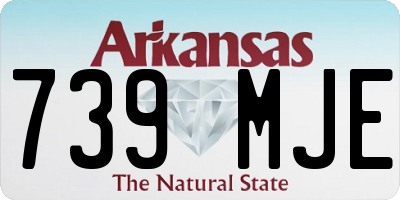 AR license plate 739MJE