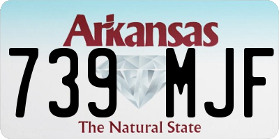 AR license plate 739MJF