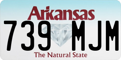 AR license plate 739MJM