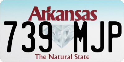 AR license plate 739MJP