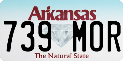 AR license plate 739MOR