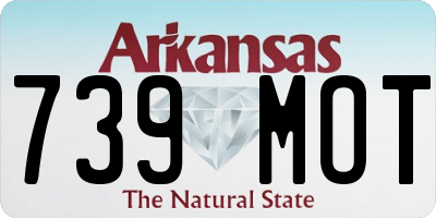 AR license plate 739MOT