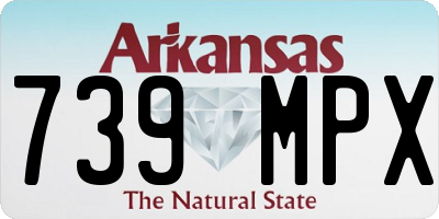 AR license plate 739MPX
