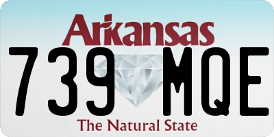 AR license plate 739MQE