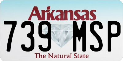 AR license plate 739MSP