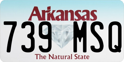AR license plate 739MSQ