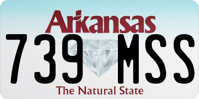 AR license plate 739MSS
