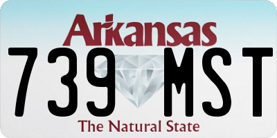 AR license plate 739MST