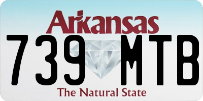 AR license plate 739MTB