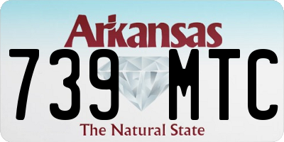 AR license plate 739MTC