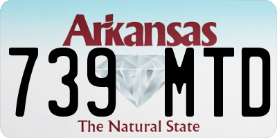 AR license plate 739MTD