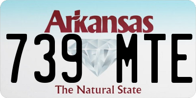 AR license plate 739MTE