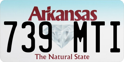 AR license plate 739MTI