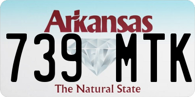 AR license plate 739MTK