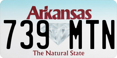 AR license plate 739MTN