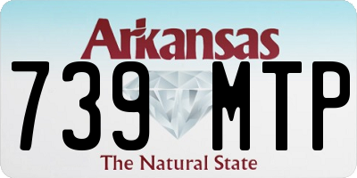 AR license plate 739MTP
