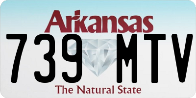 AR license plate 739MTV