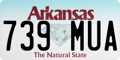 AR license plate 739MUA
